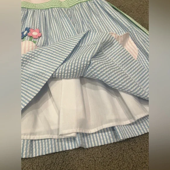 Florence Eiseman Seersucker Flower Dress - Picture 4 of 7